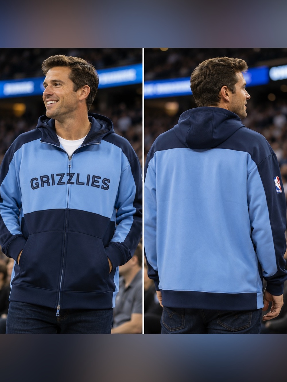 🆕 Memphis Grizzlies Nike Dri-FIT Men’s XXL Full Zip Hoodie Jacket NWT